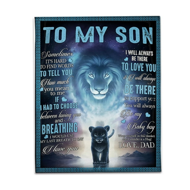 You Mean The World to Me Mom to My Son Lion Fleece Blanket Gift for Son Soft Fleece Throw Blanket for Gifts Plush Blanket You Mean The World to Me Mom to My Son Lion Fleece Blanket Gift for Son Soft Fleece Throw Blanket for Gifts Plush Blanket